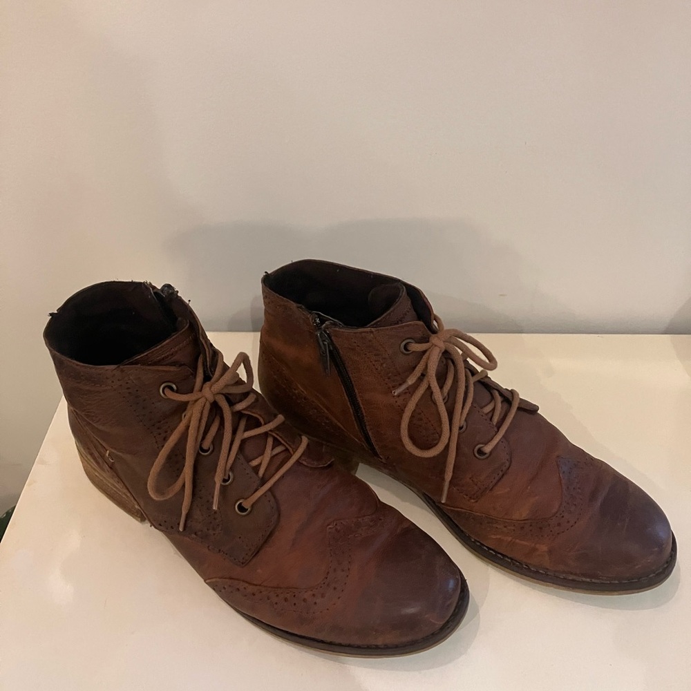 Women’s Josef Seibel Brown Leather Boots